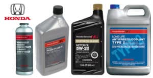 Huggins Honda Fluids Oils and Chemicals