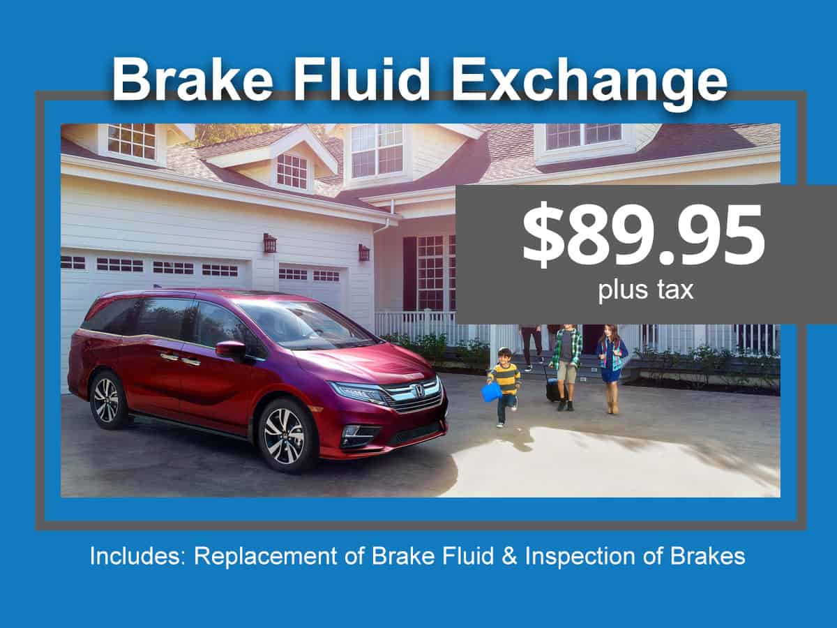 Honda Brake Fluid Exchange Special